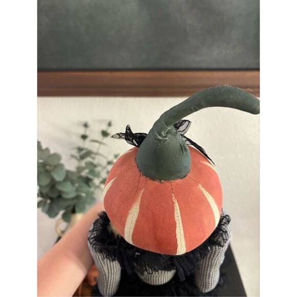 Joe Spencer Colette Pumpkin Girl Doll Gathered Traditions Halloween Fall - Picture 7 of 8